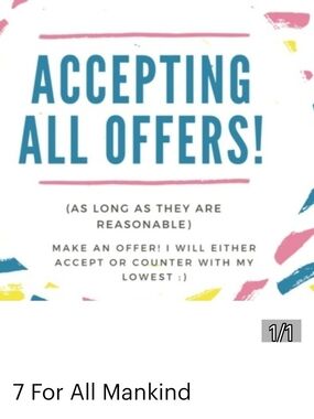 Accepting All Reasonable Offers✨